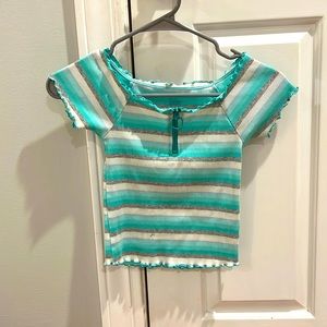 This is it super stylish off the shoulder top